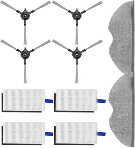 Juego De Accesorios De Repuesto Para Robot Aspirador Xiaomi E5 Mijia, 10 Piezas De Filtro, Cepillo De Limpieza, Accesorios Para Robot Xiaomi Mijia, Incluye 4 Filtros, 4 Cepillos Laterales, 2 Toallitas Juego De Accesorios De Repuesto Para Robot Aspirador Xiaomi E5 Mijia, 10 Piezas De Filtro, Cepillo De Limpieza, Accesorios Para Robot Xiaomi Mijia, Incluye 4 Filtros, 4 Cepillos Laterales, 2 Toallitas