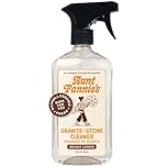 Aunt Fannie's Granite and Stone Cleaner, Plant Based Daily Countertop Spray for Granite, Stone, Marble, Soapstone, Quartz, Slate, Laminate, and other Sealed Stone, Bright Lemon Scent, Pack of 1