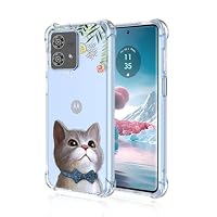 Coque BORYA Pour Motorola Moto G84 5G - Silicone Dégradé Rose/Mauve - Ultra Fine, Antichoc, Anti-jaunissement