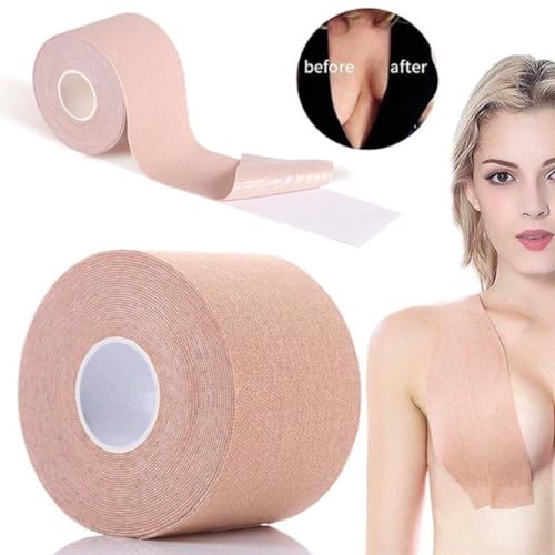 Boob Tape Fita Adesiva Levanta Peito Sustentador de Seios Sutiã Invisível Push Up Sutiã Adesivo
