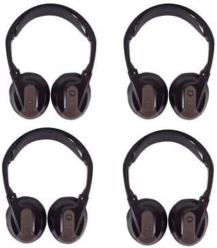 4 Pairs AC3614 VPL2588 Rear Seat Entertainment Headphones Single Channel Fold Flat IR Wireless Infra Red