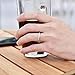 Vakki 4mm Tungsten Rings Rose Gold-Plated Wedding Band with Mother of Pearl Shell Size 7.5