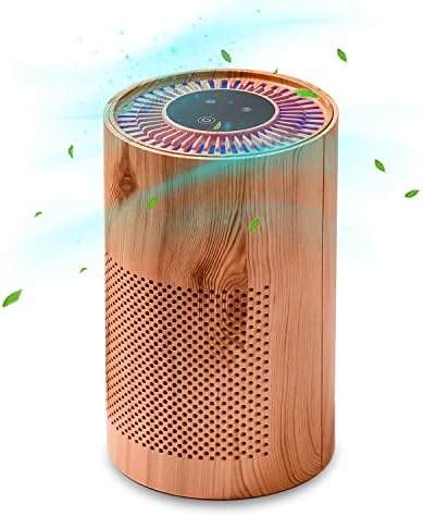 VANSU Desktop Air Purifier With 3 Stage Filtration System for Home Office Bedroom Kitchen Portable Air Cleaner with Timer Quiet Setting for Dust Smoke Pollen Pet Dander