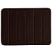 WPM'S Incredibly Soft and Absorbent Memory Foam Bath Mat, 17 By 24-inch (Brown)