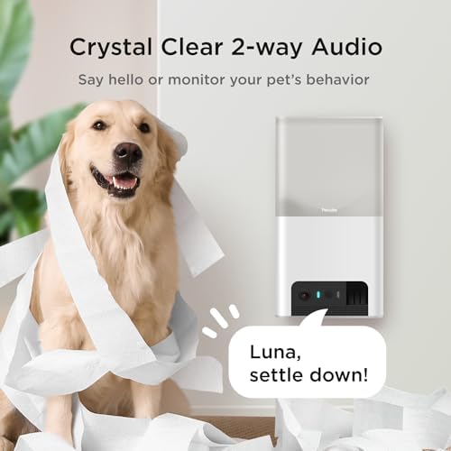 Petcube Bites 2 Lite Interactive WiFi Pet Monitoring — top-down angle highlighting key features