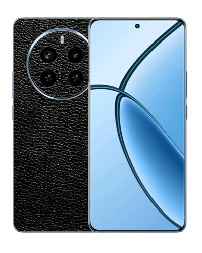 Image of Compatible with Realme P1 Pro 5GBack Skin Sticker /Vinyl wrap /Protective Film Mobile Skin Black Leather by Candeal Mizhan (only Back)