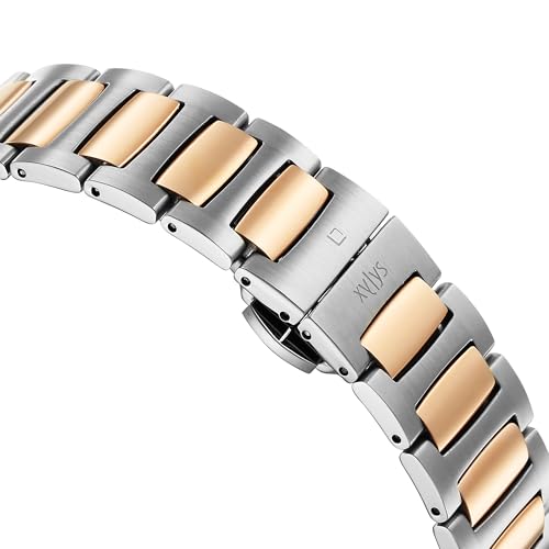 Image of Xylys Quartz Analog with Date Silver Dial Two Toned Stainless Steel Strap Watch for Men - 40067KM01E