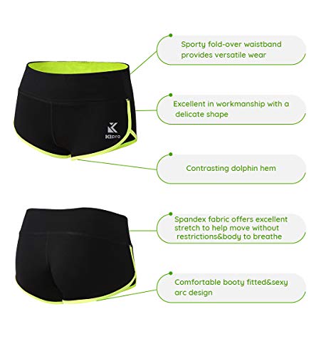 Image of Women's Active Shorts Fitness Sports Yoga Booty Shorts for Running Gym Workout