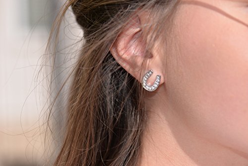 Stud Earrings [Lucky Horseshoe] – Hypoallergenic – #TOP2