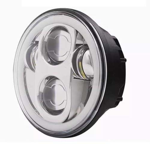 Phare de moto pour Harley Dyna balade nocturne éclairage LED 5.75 pouces projection blanche