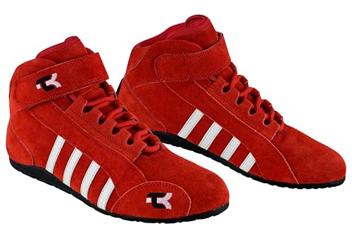 Bottes de karting enfants avec semelle anti-glisse et sangle de maintien TK