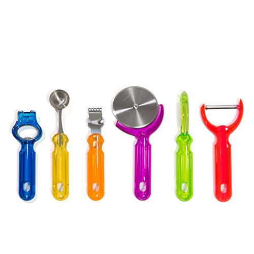 HULLR 6-Piece Colorful Kitchen Gadgets Tool Set