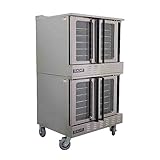 SEAGATE SGCO-2 Full-Size Gas Double Stack Convection Oven for Commercial Restaurant Kitchen, ENERGY STAR Certified