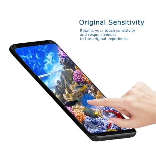 Yrmjk 2 Pack Galaxy S8 Plus Screen Protector, Case Friendly 9H Tempered Glass Full Coverage 99% Hd Anti-Bubble Anti-Scratch For Galaxy S8 Plus Screen Protectors #TOP1