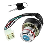 FLYPIG 6 Wire Ignition Key Switch for Kazuma Falcon Meerkat roketa Redcat 50cc 70cc 90cc 110cc 125cc 250cc ATV Quad