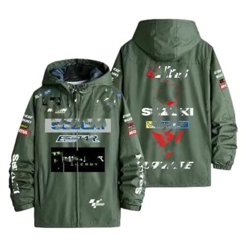 [LIOOLLO] F1 ����^���� ���[�X�`�[���E�F�A �O�b�Y �R���{���[�V���� �p�[�J�[ �W���P�b�g �����O�� �t�H�~�Ή� �����ԏC����ƒ� ���[�J�[�R�[�g �o�C�N���C�f�B���O�W���P�b�g [���s�A���i]