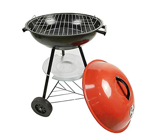 KJRJSK Portable Charcoal Grill for Outdoor Barbecue Grill and Control Round BBQ Kettle Outdoor Picnic Patio Backyard Steel Cooking Grate for Steak Chicken