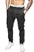 Produktbild Indicode Herren Levy Cargohose aus Baumwolle mit 6 Taschen | Lange Regular Fit Cargo Hose Baumwollhose Freizeithose Wanderhose Trekkinghose Men Pants Outdoorhose für Männer Raven 3XL