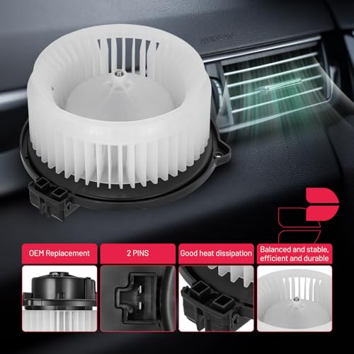 Image of BDFHYK AC Heater Blower Motor Fan 700312 Compatible with Mitsubishi 2006-2007 Eclipse, 2008 Endeavor, 2010-2011 Endeavor, 2008-2012 Galant,HVAC Blower Motor Assembly Replacement for 7801A115 BM9397C