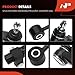 A-Premium Set of 6, Front Sway Bar Link, Inner Outer & Lower Outer Tie Rod End, Compatible with Jeep WJ Series - Grand Cherokee 1999 2000 2001 2002 2003 2004