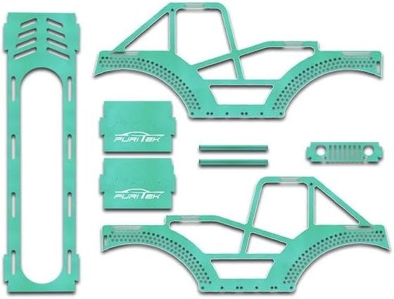 FURITEK Aluminum Frame Kit for SCX24 Crawlers - Green Seafoam