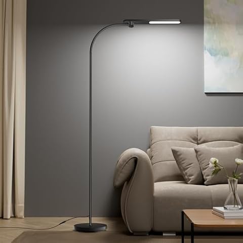 Honeywell Smart Lighting Honeywell LED Floor Lamp Dimmable Gooseneck Reading Living Room Bedroom 77" — $56.64 (28% off)