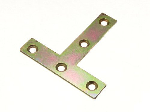 Plaque de réparation en T 75mm acier de fixation plate YZP pour menuiserie