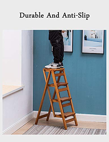Échelles en bois noble : étagère de rangement et banc à chaussures chic - 3