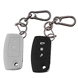 🚗【PAKET】Dieses Schlüsselanhänger-Etui-Set wird mit 2 reinen Kieselgel-Schlüsselhüllen für Autoschlüssel (Schlüsselanhänger nicht im Lieferumfang enthalten), 2 Schlüsselanhängern aus Zinklegierung, 2 kleinen Schlüsselringen und 2 Schraubenziehern geliefert. Es könnte Ihren Autoschlüssel cool aussehen lassen, was ein gutes Geschenk für Ihre Freunde oder Familien zu Weihnachten, Thanksgiving, Geburtstag ist.