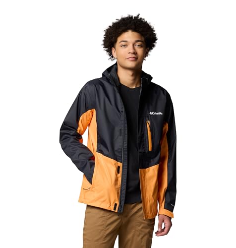Columbia Pouring Adventure 3 Jacket, Giacca antipioggia impermeabile Uomo, Nero/Koi, L - Immagine 3