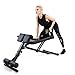Vanswe Adjustable Ab Bench Multi-Functional Weight Bench for Full Body Workout All-in-One with Hyper Back Extension Machine Sit up Bench Roman Chair Flat Bench Decline Bench for Commercial Home Gym