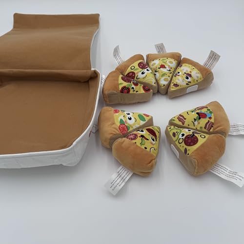 Juguete mordible para perros caja pizza 10 pulgadas miniatura 3