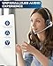 Wantek Corded Telephone Headset Mono w/Noise Canceling Mic for Avaya Aastra Allworx Adtran Alcatel Lucent AltiGen Comdial Digium Gigaset InterTel Mitel Plantronics MiVoice Landline Deskphones(F600S1)