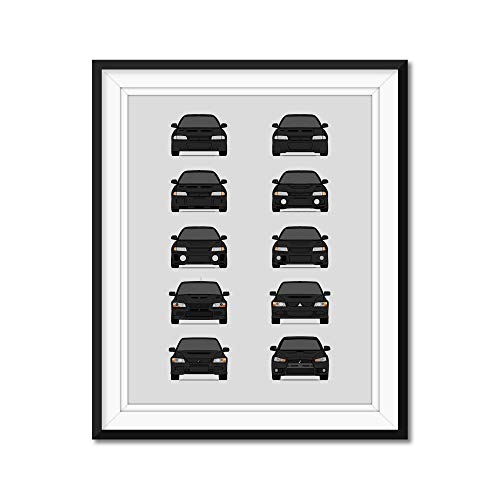 Custom Car Posters Handmade Poster compatible with Mitsubishi Lancer Evolution
