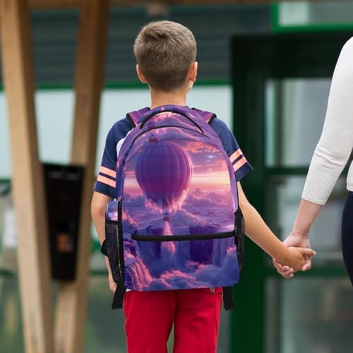Sac à dos de cours pour adolescents avec ensemble trousse scolaire rose