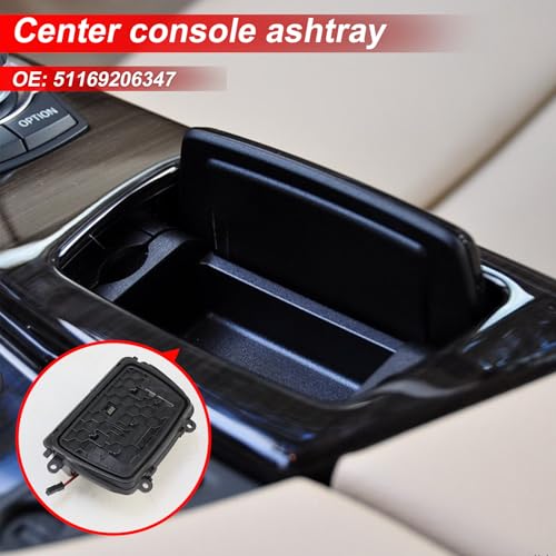 Image of 51169206347 Center Console Ashtray Cover for 2010-2016 BMW 5 Series F10 F11 528i 535i 550i 520i 523i 530i Replace# 51169206347 EZCBM132 893300101 96SKV145