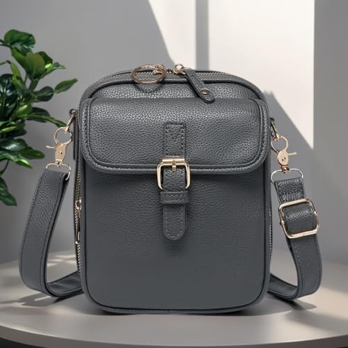Crossbody Leather Bag Vintage Anti-Theft Shoulder Bag for Women Men3