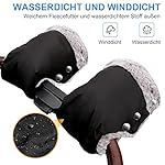 Handwärmer Kinderwagen - Handmuff für Kinderwagen Mit Flanell Innenseite, Handschuhe Muff Buggy Wasserdicht, Winddicht Kinderwagenmuff, Universalgröße Baby Stroller Hand muff mit Aufbewahrungsbeutel