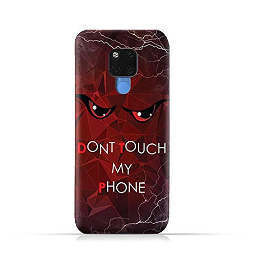 AMC Design Huawei Mate 20 X TPU Silicone Soft Protective Case with Don't Touch My Phone 3 Design