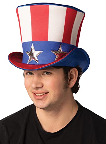 Rasta Imposta Ultimate Deluxe Uncle Sam Hat Halloween Costume Patriotic American USA Party Holiday Dress Up Cosplay Mens Womens Costumes Adult One Size
