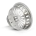 Everflow 75131 Kitchen Sink Basket Strainer Replacement for Kohler Style Drains Stainless Steel - With Spring Steel Stopper