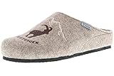 TOFEE Herren Hausschuhe (Bergsteiger) beige, Größe:47, Farbe:Beige