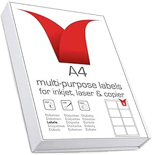 Multi-Purpose A4 White Self-Adhesive Labels - Die Cut 99.1 x 67.7mm - 8 Labels per Sheet - 100 Sheets per box/800 Labels per Pack