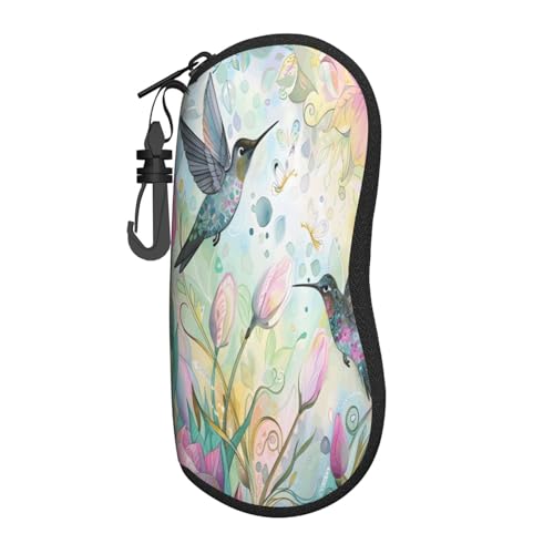 Sports Baseball Basketball Glasses Case with Clip and Zipper