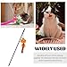 BESTOYARD Halloween Cat Wand Toys, Interactive Cat Teasing Stick Multifunctional Wand Toy Kitten Stick Funny Pet Launcher