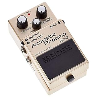 Acoustic-electric guitar preamp with advanced BOSS sound processing Sophisticated under-the-hood processing with multiple interlocked parameters, accessible with simple stompbox controls Acoustic Resonance reproduces the complex resonance characteris...