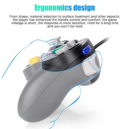 Wired Controller For Gamecube Nintendo Switch, 2 Pack Wired Classic Game Ngc Controllers For Wii Nintendo Super Smash Bros Ultimate With Turbo Function (Black) #TOP4