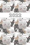 Pocket planner 2022 in a fancy cute cat design: Weekly & Monthly planner (4x6 in) - 83 pages: Cat gift idea