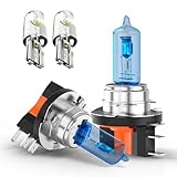 CHUSYYRAY H15 Halogen Headlight Bulb Compatible with Ford Ranger P375 (2015-) High Beam Headlight Daytime Running Light Halogen Replacement Bulb, 6000K White Light, Plug and Play, 2 Bulbs