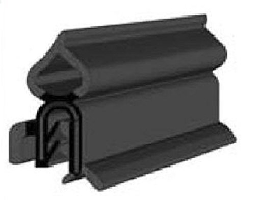 10-Foot Vertical Bulb Trim Seal – 0.55" Bulb Diameter, EPDM Rubber With Metal Clips For Doors, Lockers, Hatches, Caravans, Trunks, And More
